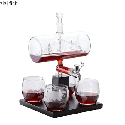 Zeilboot Decanter | Vorm Glas Whisky Fles
